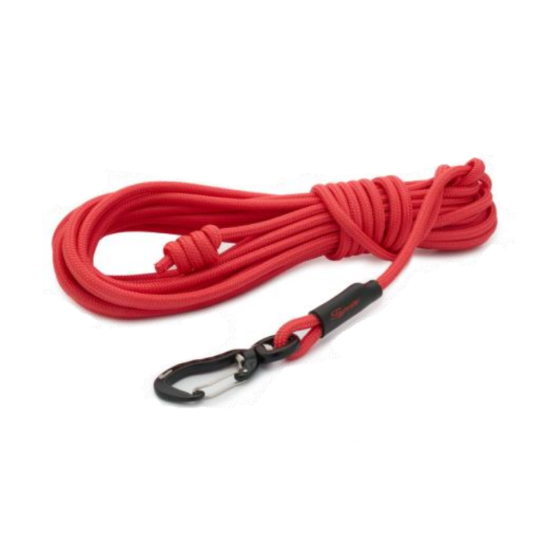Longe avec Mousqueton Twist Mini Rouge