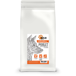 SHELBI Croquettes Sans Céréales Adulte Poulet avec de la Patate Douce et des Herbes
