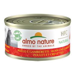 ALMO HFC Natural Boite Poulet et Crevettes 70g