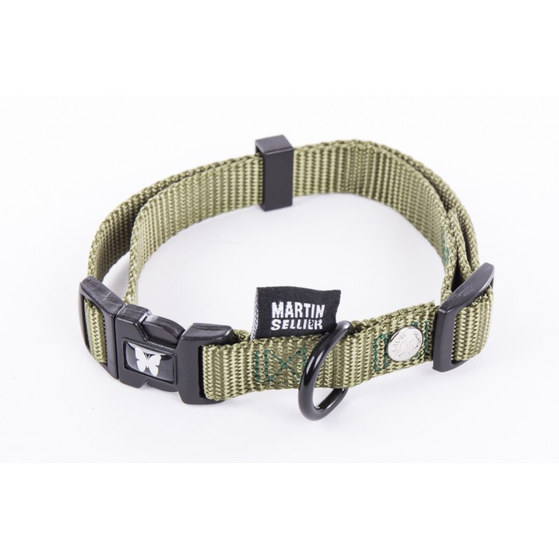 Collier Nylon Réglable Kaki