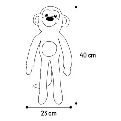 Peluche pour Chien Munka Singe Beige