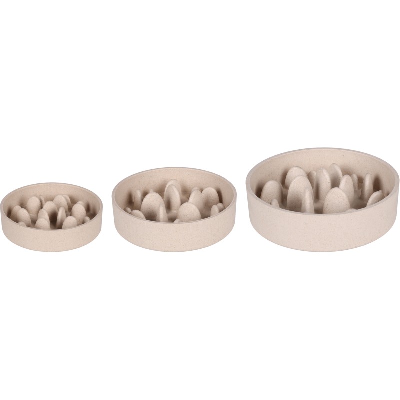 Gamelle pour Chien Slow feeder Greni Rond Beige