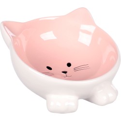 Gamelle en Céramique pour Chat Puzi Rose