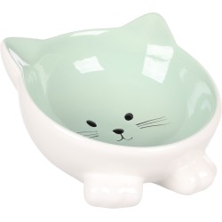 Gamelle en Céramique pour Chat Puzi Vert