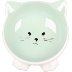 Gamelle en Céramique pour Chat Puzi Vert