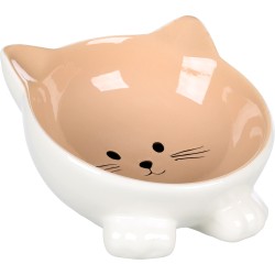 Gamelle en Céramique pour Chat Puzi Taupe