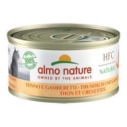 ALMO HFC Natural Boite Thon et Crevettes 70g