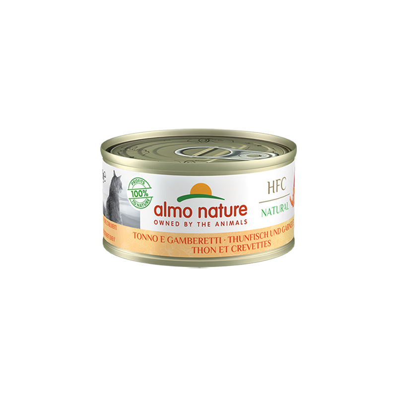 ALMO HFC Natural Boite Thon et Crevettes 70g