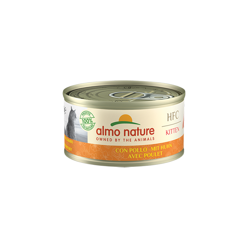 ALMO HFC Boite pour Chaton Poulet Naturel 70g