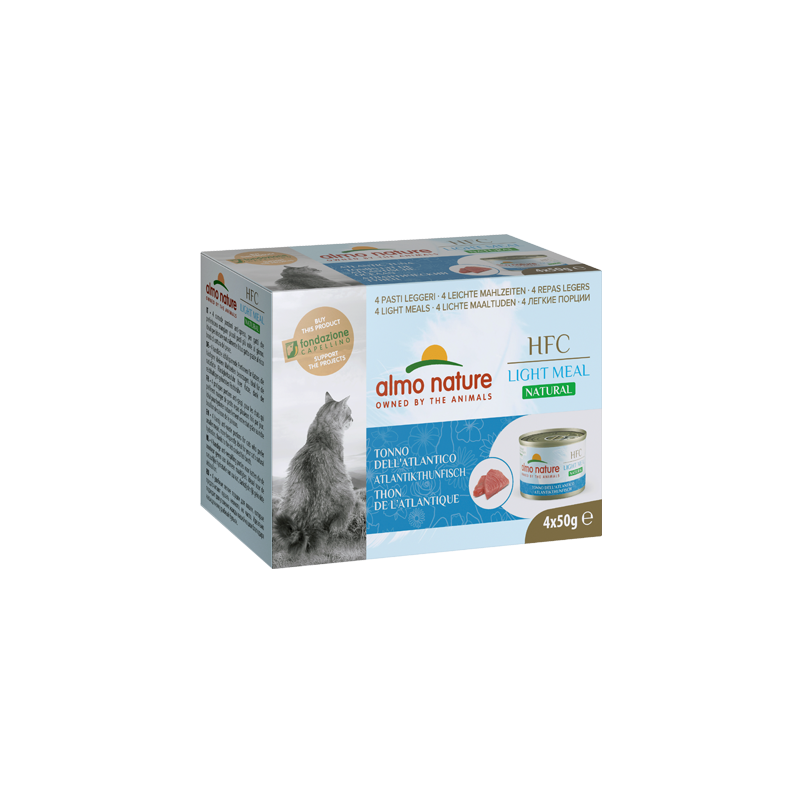 ALMO Nature HFC Natural Light pour Chat Thon Atlantique 4x50g