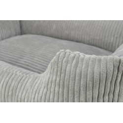 Panier pour Chien en Velours Vital Jonna 80x60cm Gris Clair