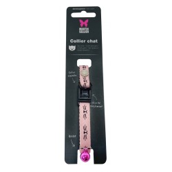 Collier Chat Frimousse - Rose