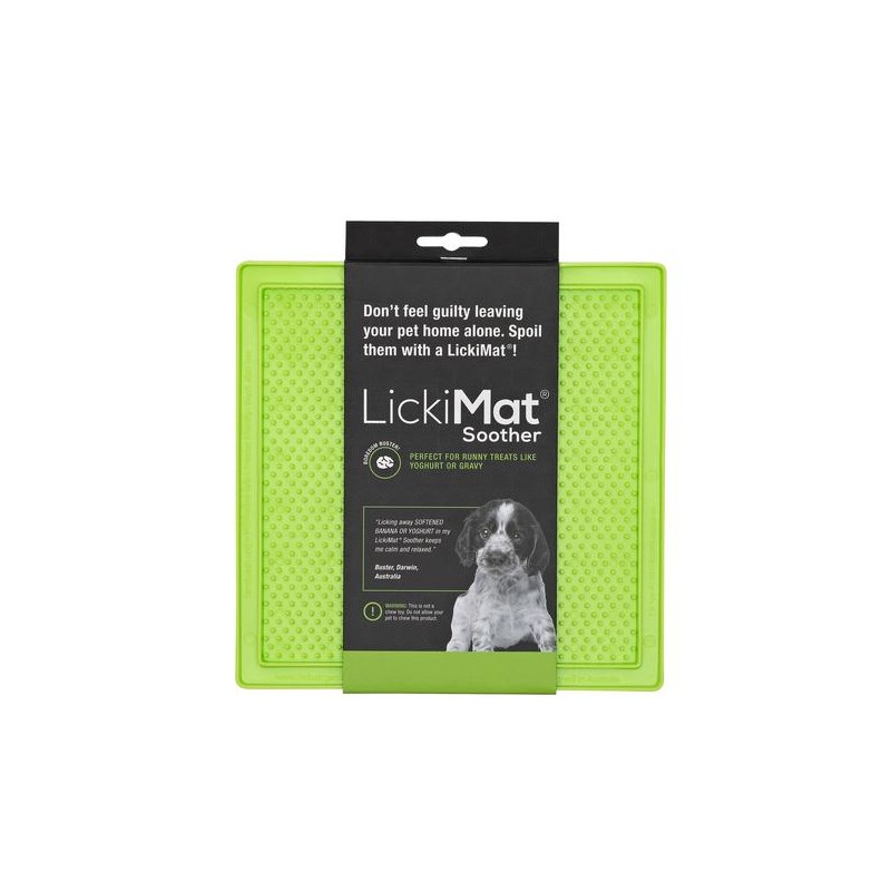 Tapis à Lécher Pour Chien LICKIMAT SOOTHER Vert