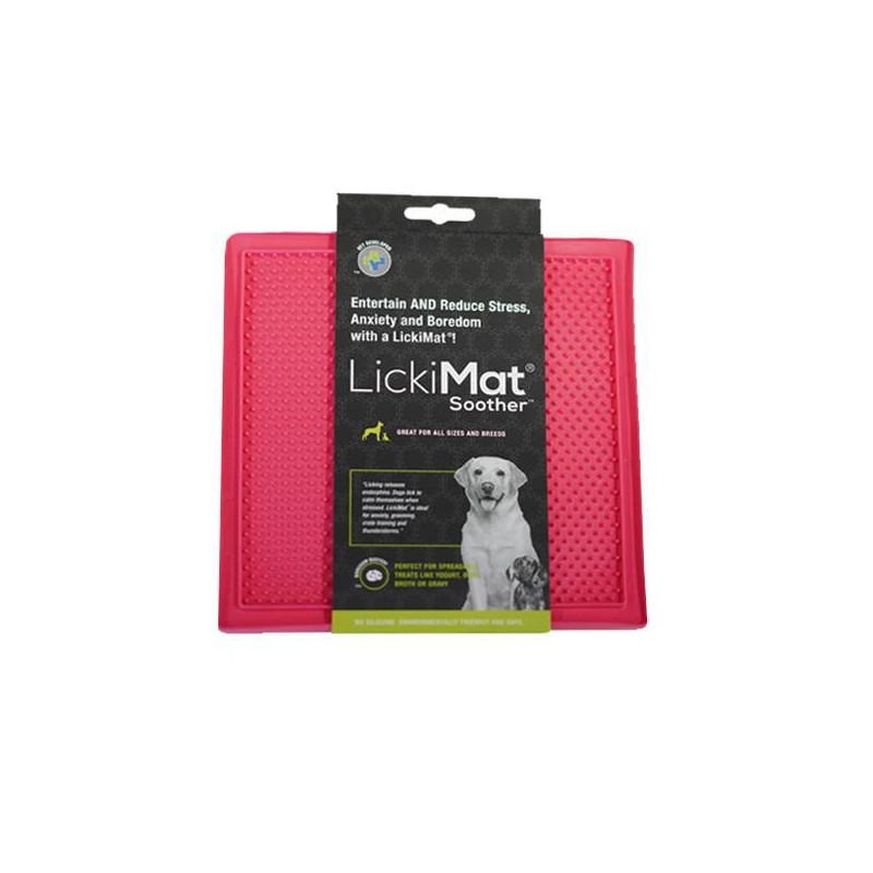 Tapis à Lécher Pour Chien LICKIMAT SOOTHER Rose
