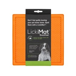Tapis à Lécher Pour Chien LICKIMAT SOOTHER Orange