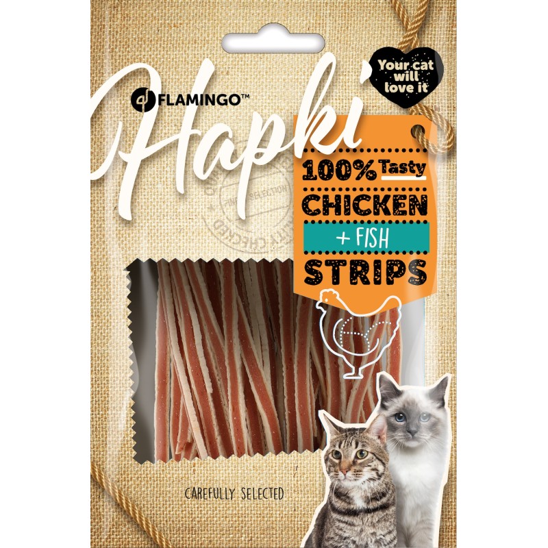Friandises pour Chat Hapki Barres de Sushi avec Poulet & Poisson 30g