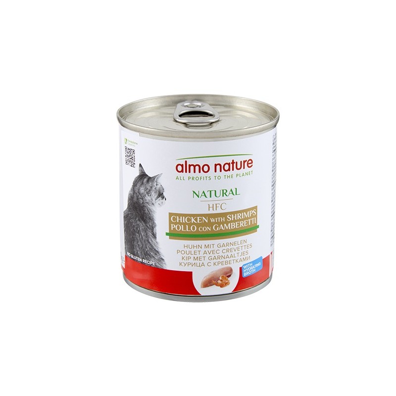 ALMO HFC Natural Boite Poulet et Crevettes 280g