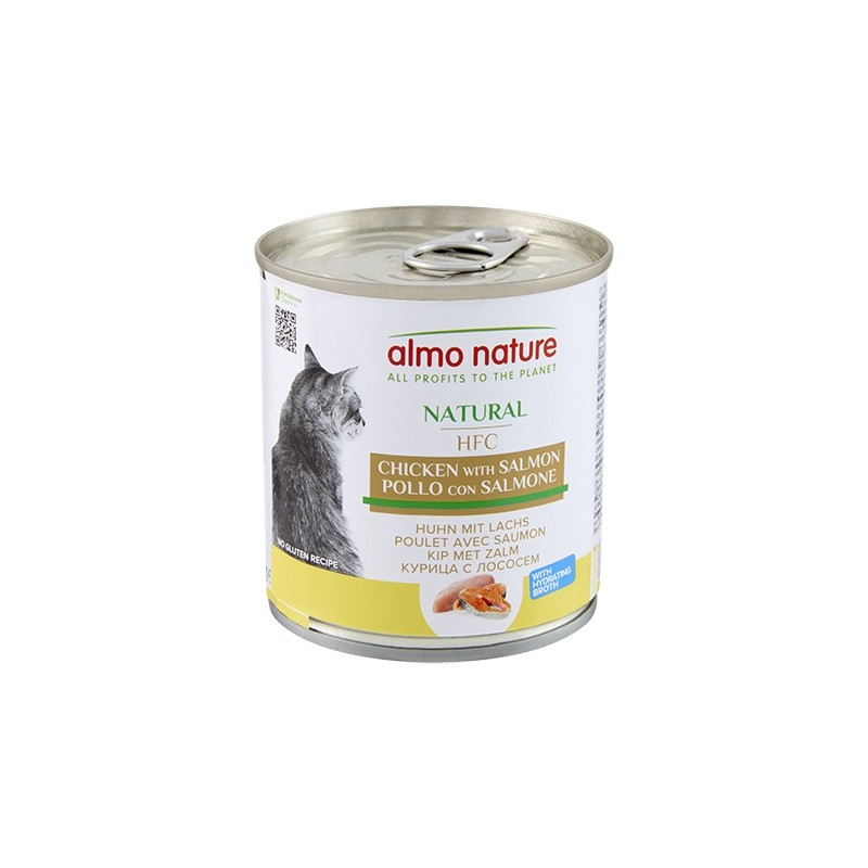 ALMO HFC Natural Boite Poulet et Saumon 280g