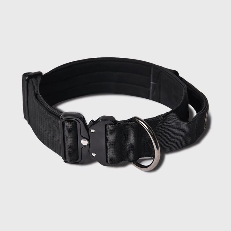 Collier pour Chien avec Poignée Tactique Noir - Spark Paws
