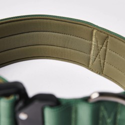Collier pour Chien avec Poignée Tactique Vert - Spark Paws