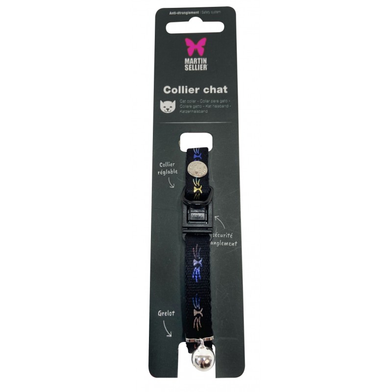 Collier pour Chat Frimousse Noir
