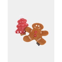 Jouet de Noël pour chat - Duo Pain d'épices avec Herbe à chat